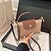 Women'S Fashion Mini Crossbody Bag, Solid Color Square Wallet With Adjustable Shoulder Strap,Elegant Handbag (Black)
