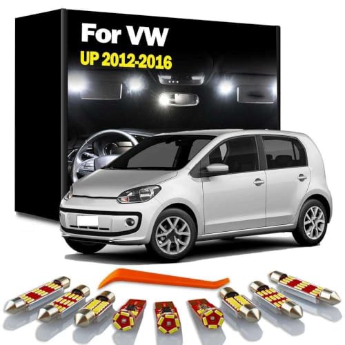 Kit de 6 luces LED interiores de techo y maletero para Volkswagen UP 2012-2016