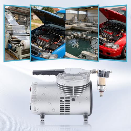 Bomba de vacío rotativa de una etapa, 110 V, 1/4 HP, caudal 17-18 GPM, para aire acondicionado automotriz miniatura 3