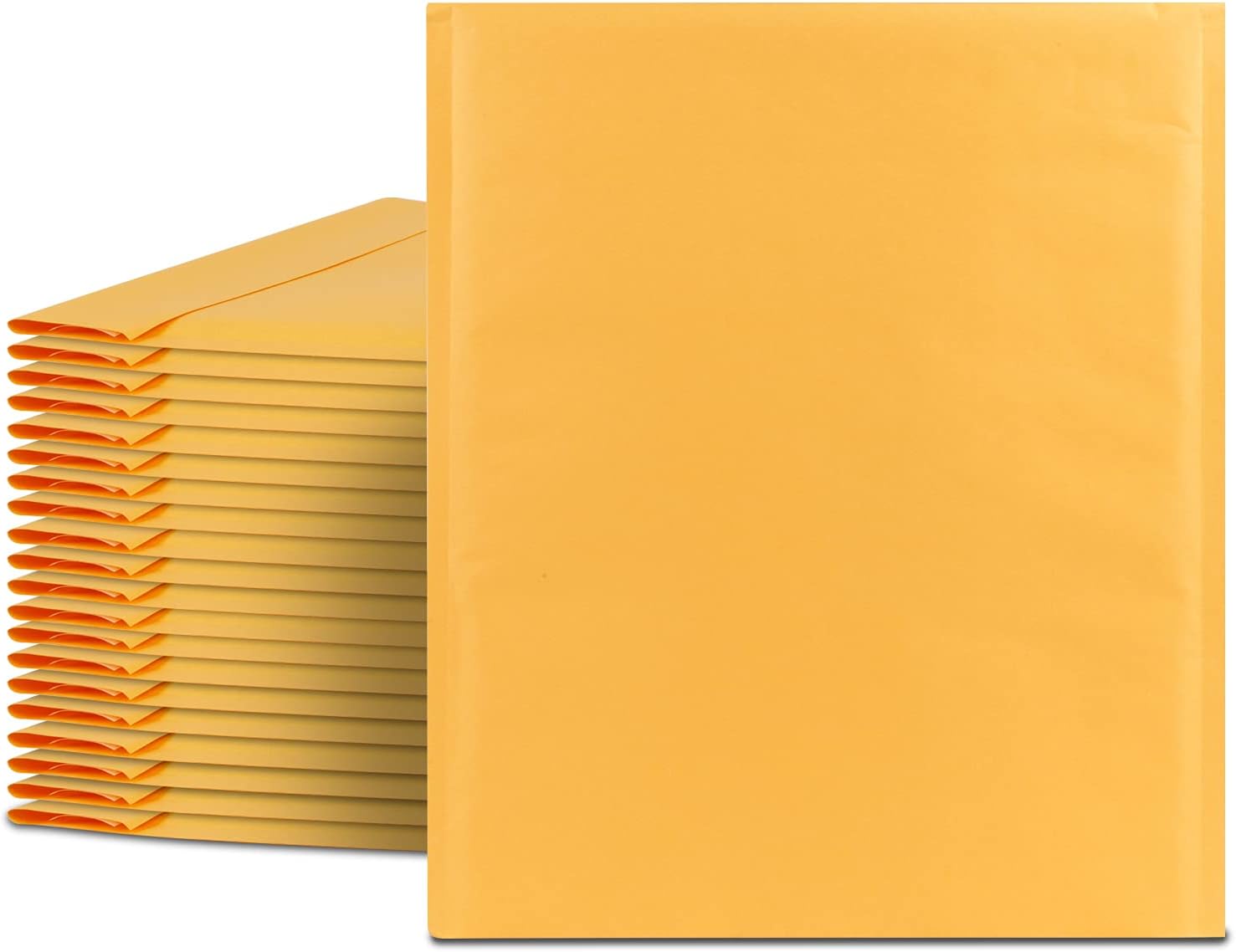 Fosmon #0 Kraft Bubble Mailer 6.5 x 10, Extra Wide Padded Shipping Envelopes, (10 Pack)