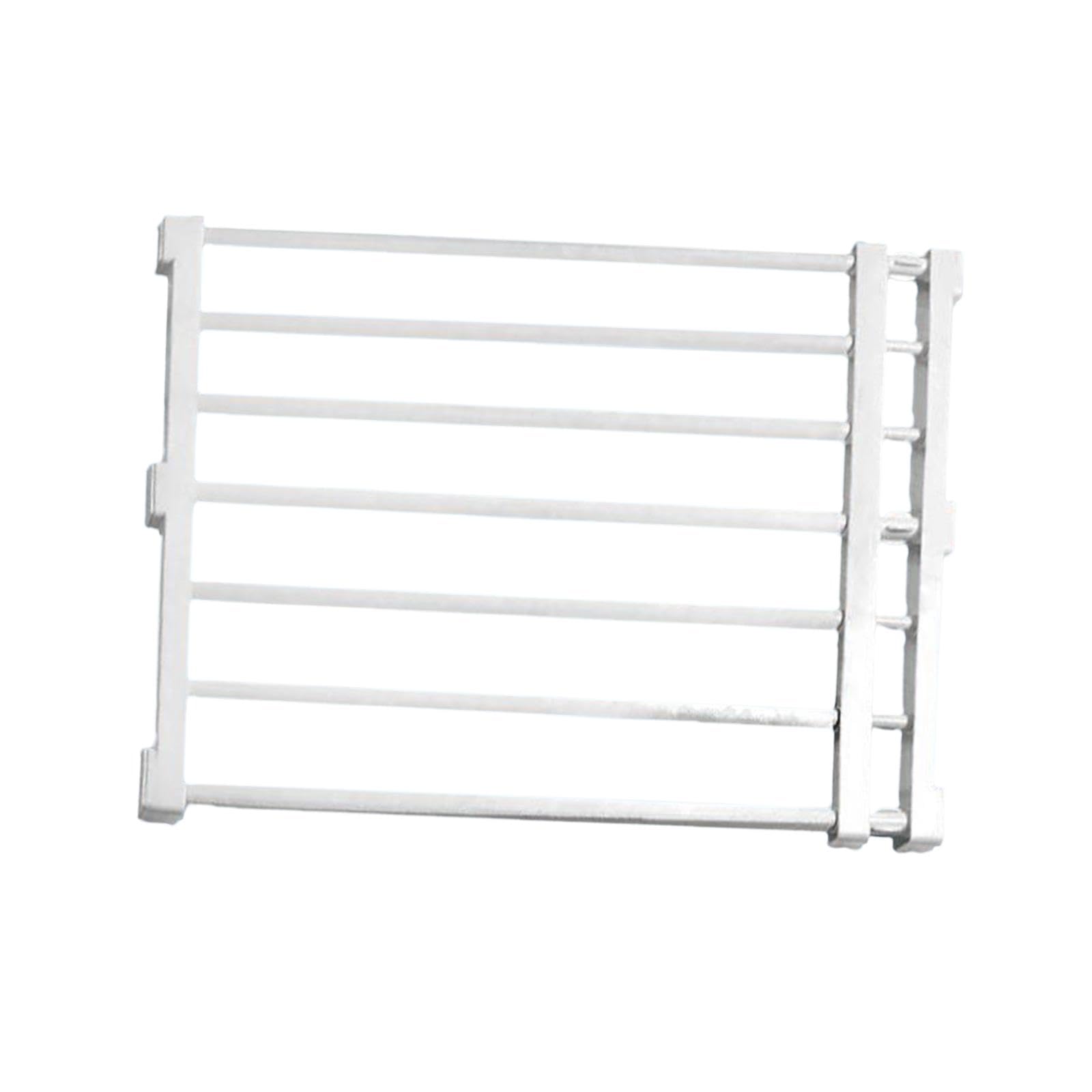 perfk Puerta Extensible Puerta retráctil para Perros Protección de Seguridad Protección para Mascotas Cerca para Cachorros Puerta para escaleras al Aire, 56 a 100 cm x 42 cm Blanco