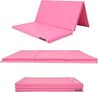 Z Athletic Folding Mat for Gymnastics, Tumbling, Cheerleading, and More, 4 Ft x 6 Ft x 2 In