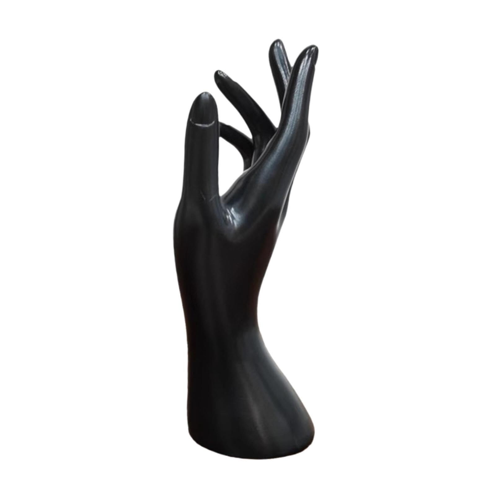 CVdrtyED Vanity Jewellery Stand Display Hand Mannequin Model Jewelry Display Holder Rack Tabletop Bracelet Bangle Necklace Photography Props(Black)