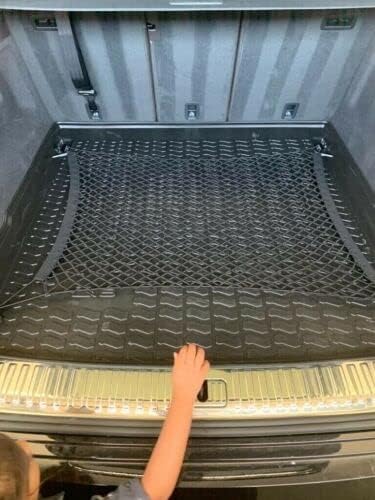 Miniatura 6 de Qty.2 Red de carga organizadora para maletero Audi Q8 SQ8 2019-2025 – Sobre + redes de carga estilo piso para SUV – Organizador de maletero de coche