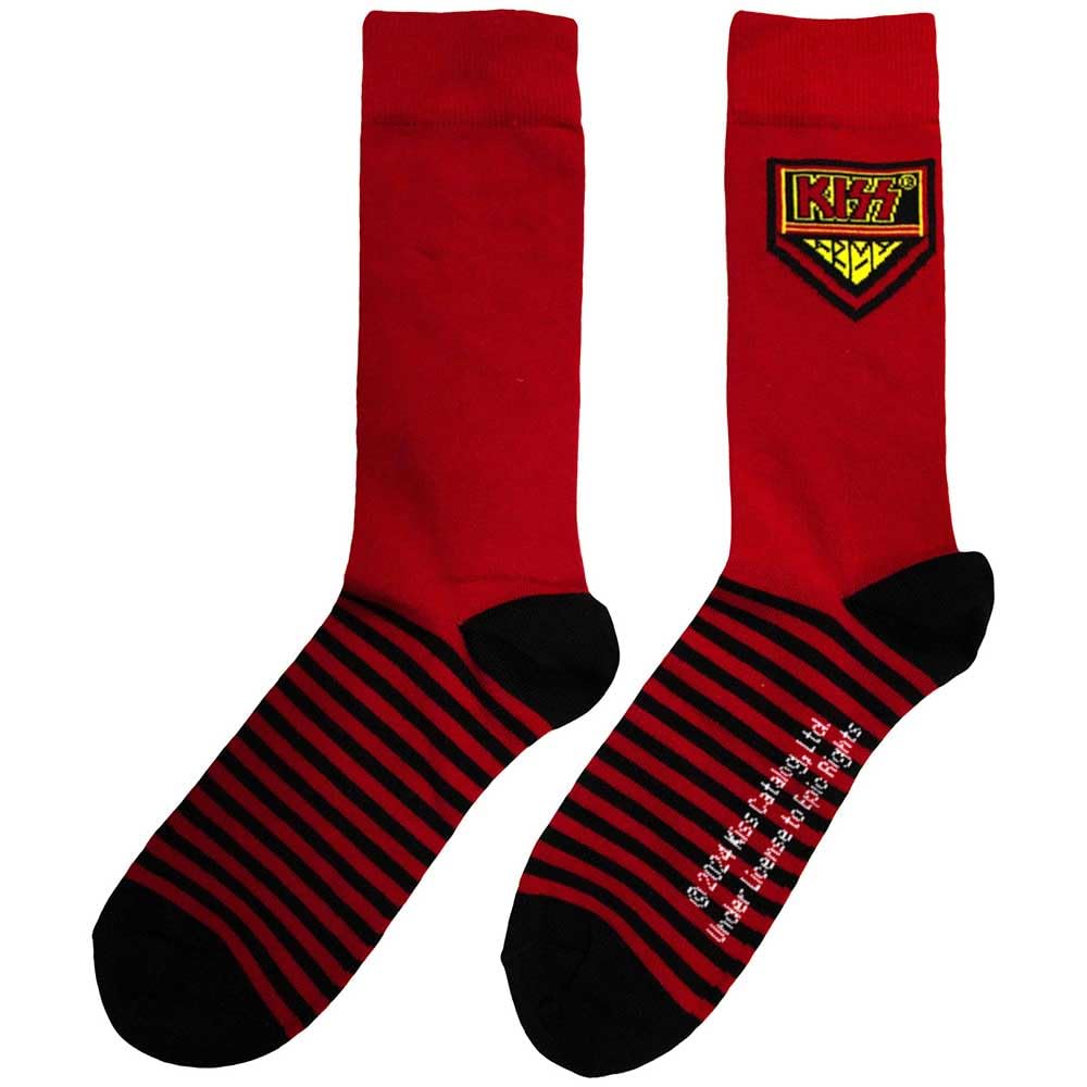 Paradiso Clothing Unisex Red Kiss Clasic Band Logo Ankle Socks