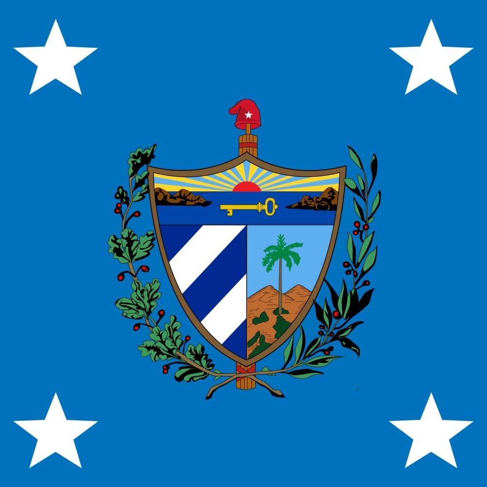 Drapeau Cuba président 1909-1929 grand format pour décoration murale et exposition