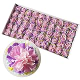 ソープフラワー カーネーション50個 レインボー 造花 花材 アレンジメント