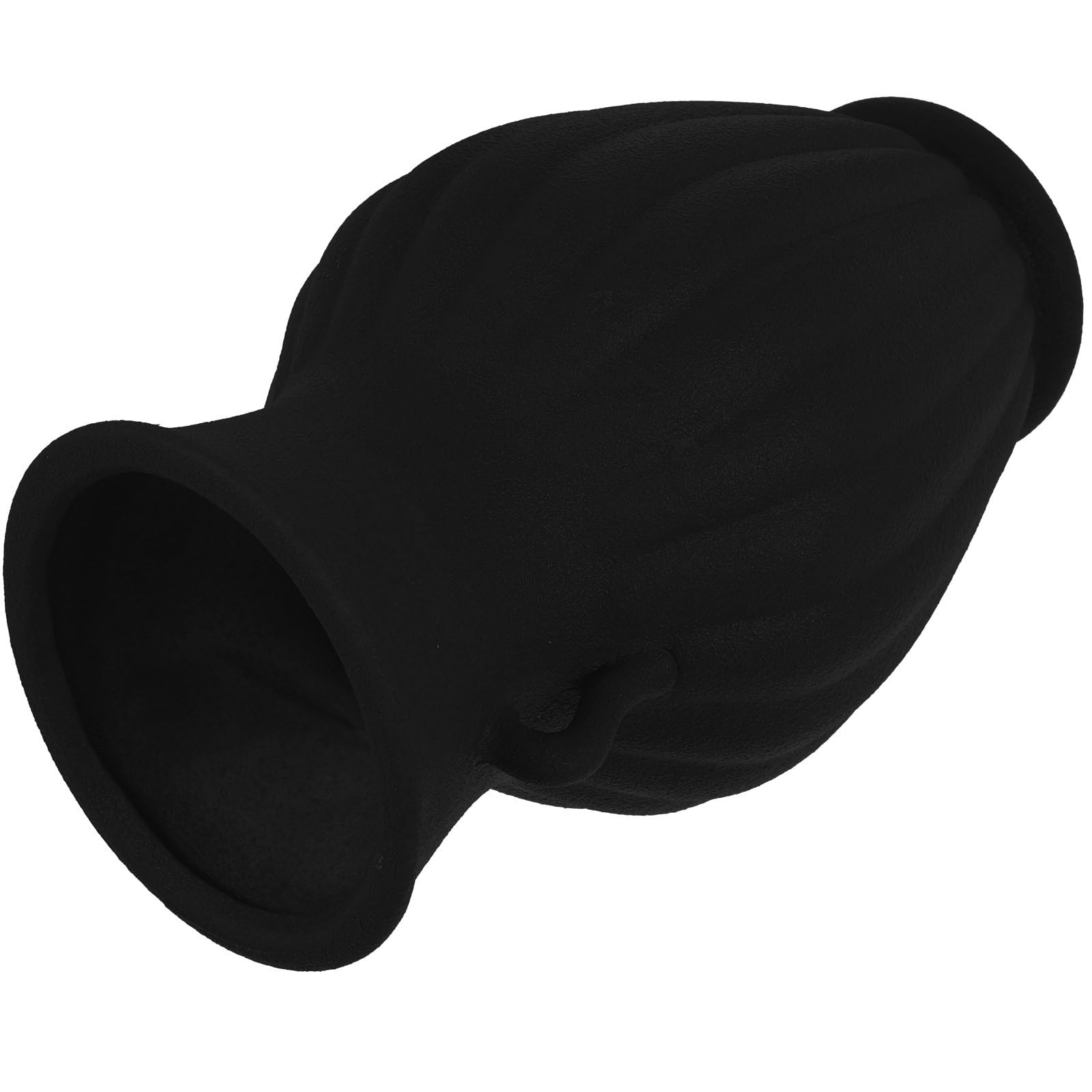 Vase en céramique noir Luxshiny à double anse pour décoration intérieure
