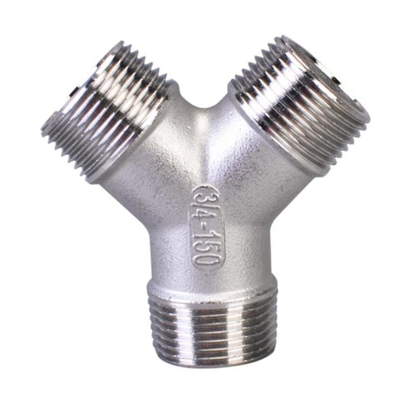 Conector de junta SS304, rosca macho BSP de 1/4 ''-2'', acero inoxidable 304, igual a 3 vías Y tipo DN8 - DN50, 1 ud.(1-1/2")