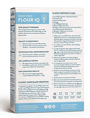 (pack Of 2) King Arthur Flour Unbleached &amp; Unenriched Cake Flour 32oz ...