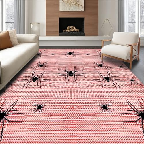 ODIKA Flatwoven High Traffic Area Rug 5x7, Sophisticated Symmetrical Spider
