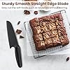 Professional Nylon Knife for Nonstick Pans #1169, Kitchen Plastic Knife Safe for Kids, Straight Edge Heat-resistant, Nonstick Cutter Best for Brownies, Cakes, Bread and Bars | 5" Blade Black #1