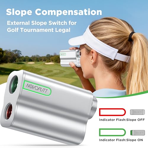 Image of 1200 Yards Golf Range Finder with External Slope Switch, Magnetic Aviation Aluminum Body, 7X Magnification Laser Rangefinder for Golf & Hunting, USGA Tournament Legal, USB-C Rechargeable & 0.5S Lock