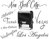 10+ Fonts - Signature Stamp Customizable Personalized Custom Adult Name Self Inking Stamp One Line...