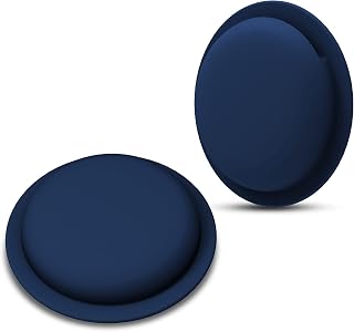 Case for Apple Airtag Holder Airtag Case Cover Airtag Sticker Stick on Adhesive Mount Silicone for Tv Remote Car AirTag Phone Case 2 Pack,Blue