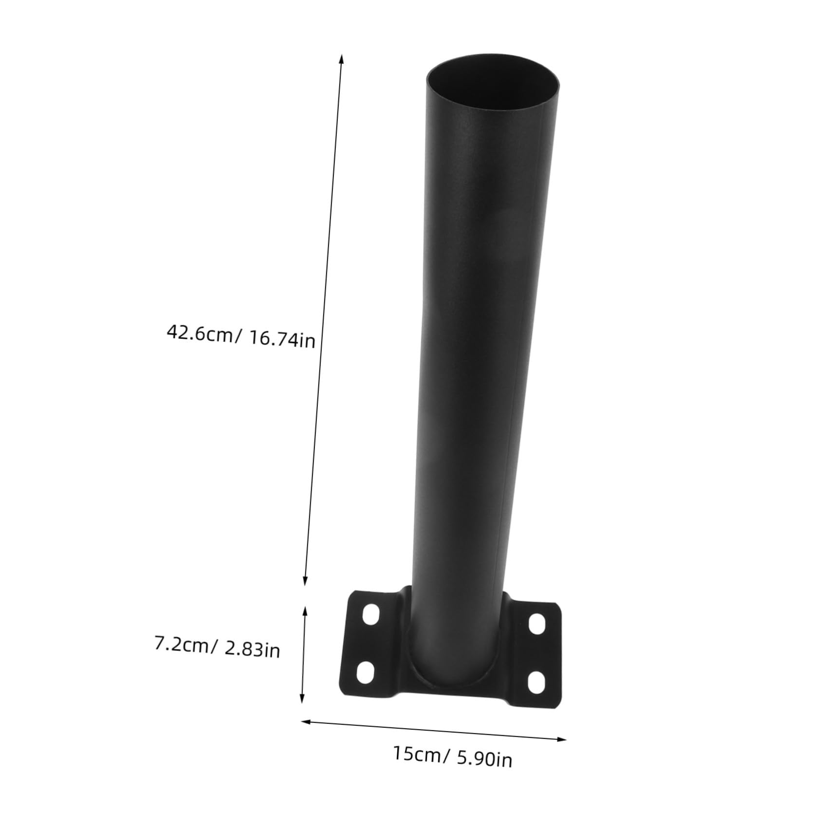 HEMOTON Galvanized Steel Solar Light Pole Bracket Universal for Solar Street Lamp