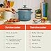 bella 1.5 Qt Slow Cooker with 3 Heat Manual Control, Ceramic Nonstick Coating, Dishwasher Safe Stoneware Pot and Tempered Glass Lid, Tangle Free Cord Wrap & Cool Touch Handles, Surf