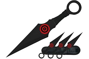 Naruto Kunie Knifes - Real Metal Traditional Japanese Ninja Kunai Throwing Knives...