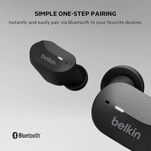 Miniatura 2 de Belkin SoundForm - Auriculares inalámbricos verdaderos, auriculares Bluetooth con micrófono, controles táctiles, IPX5 resistentes al sudor y a las
