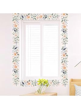 JAAMSO ROYALS Multicolor Vine Design Self Adhesive Wall Sticker (60CM x 25CM)-Vinyl - image, photos