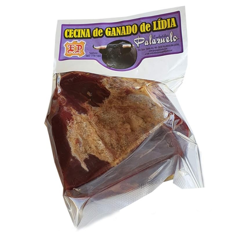 Cecina de Toro Gourmet, Taco 500 Gramos, Envasada al Vacío. Auténtica Cecina de León Curada