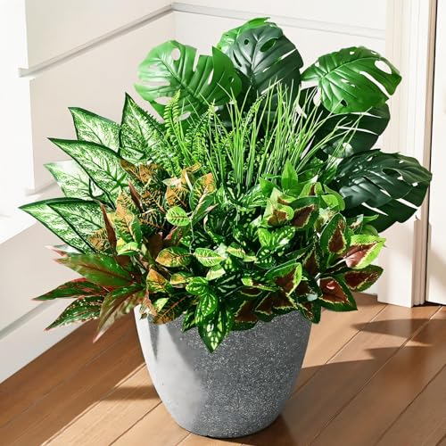 Waipfaru Artificial Plants Outdoor UV Resistant, Realistic Fake Plants Artificial