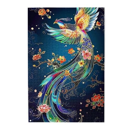 鳳凰 1000ピース ジグソーパズル 大人向け難しい 破片なし カチっとハマる 誕生日 おしゃれ インテリア ギフトハウス (75×50cm)