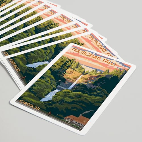 Baraja de Póker con 52 cartas Multnomah Falls Oregon miniatura 5