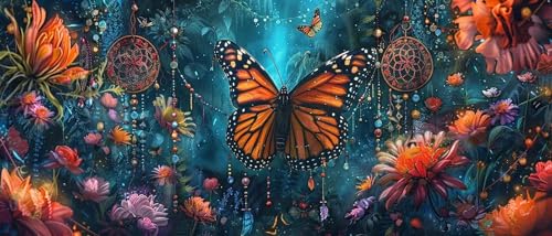 Papillon diamond painting 5D complet cadeau créatif adulte salon