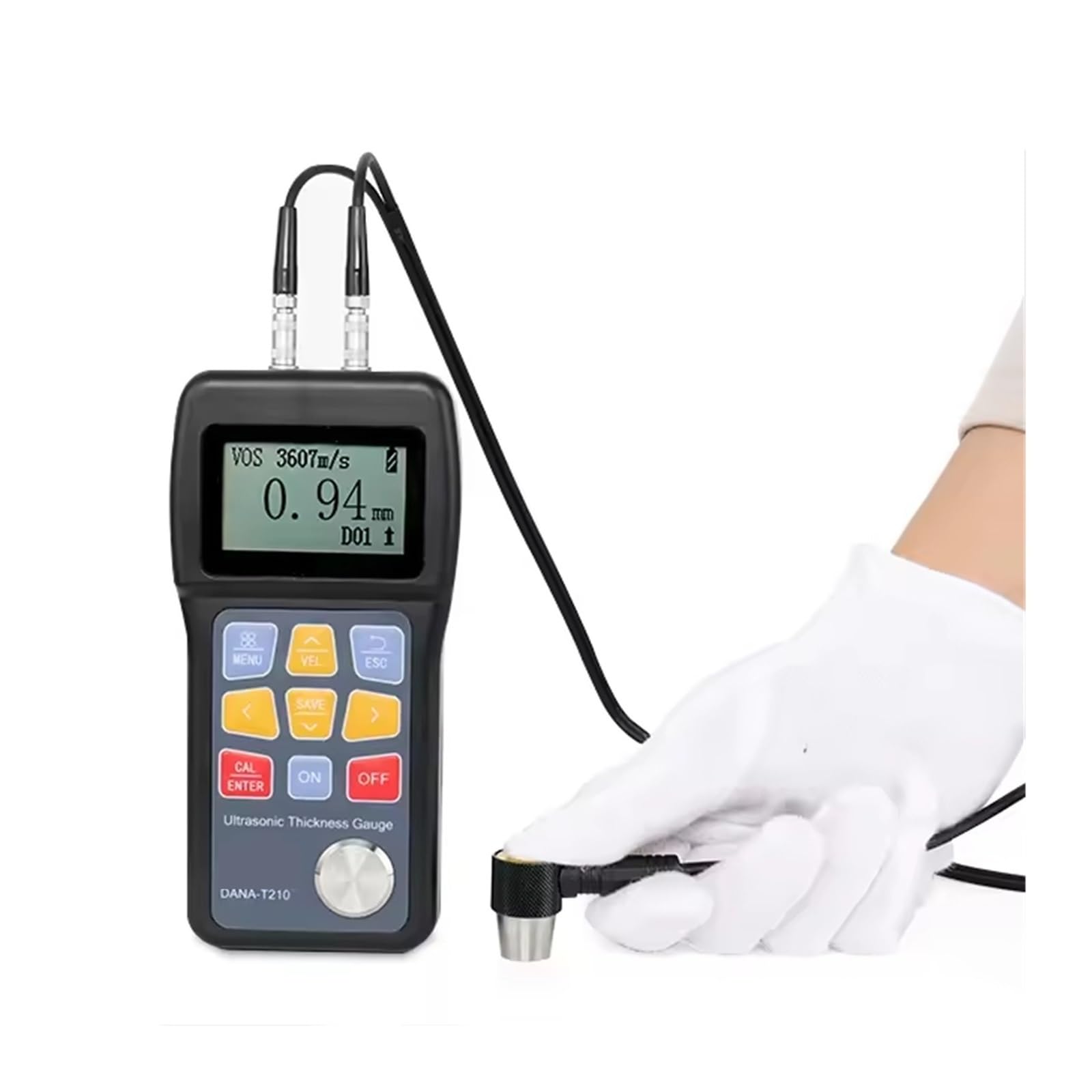Professional Handheld Digital Thickness Meter NDT High Speed Accurate Measure Ultrasonic Gauge for Industrial Inspection