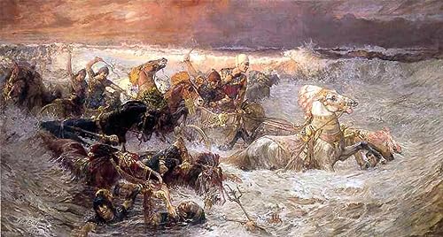 Affiche impression d'art Pharaon armée Bridgman tableau toile 60x90cm