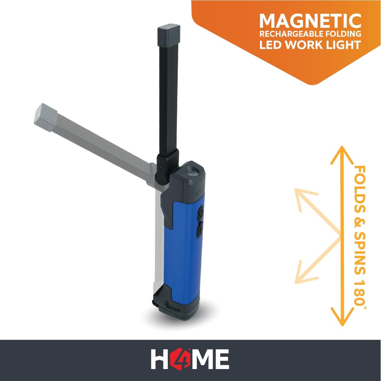 Rechargeable Folding Magnetic LED 400 Lumen Work Light - Image 3