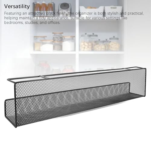 PerGar Bandeja Organizador de Cables Adhesiva para Debajo del Escritorio, Bandeja de Metal para Gestión de Cables Grande miniatura 5