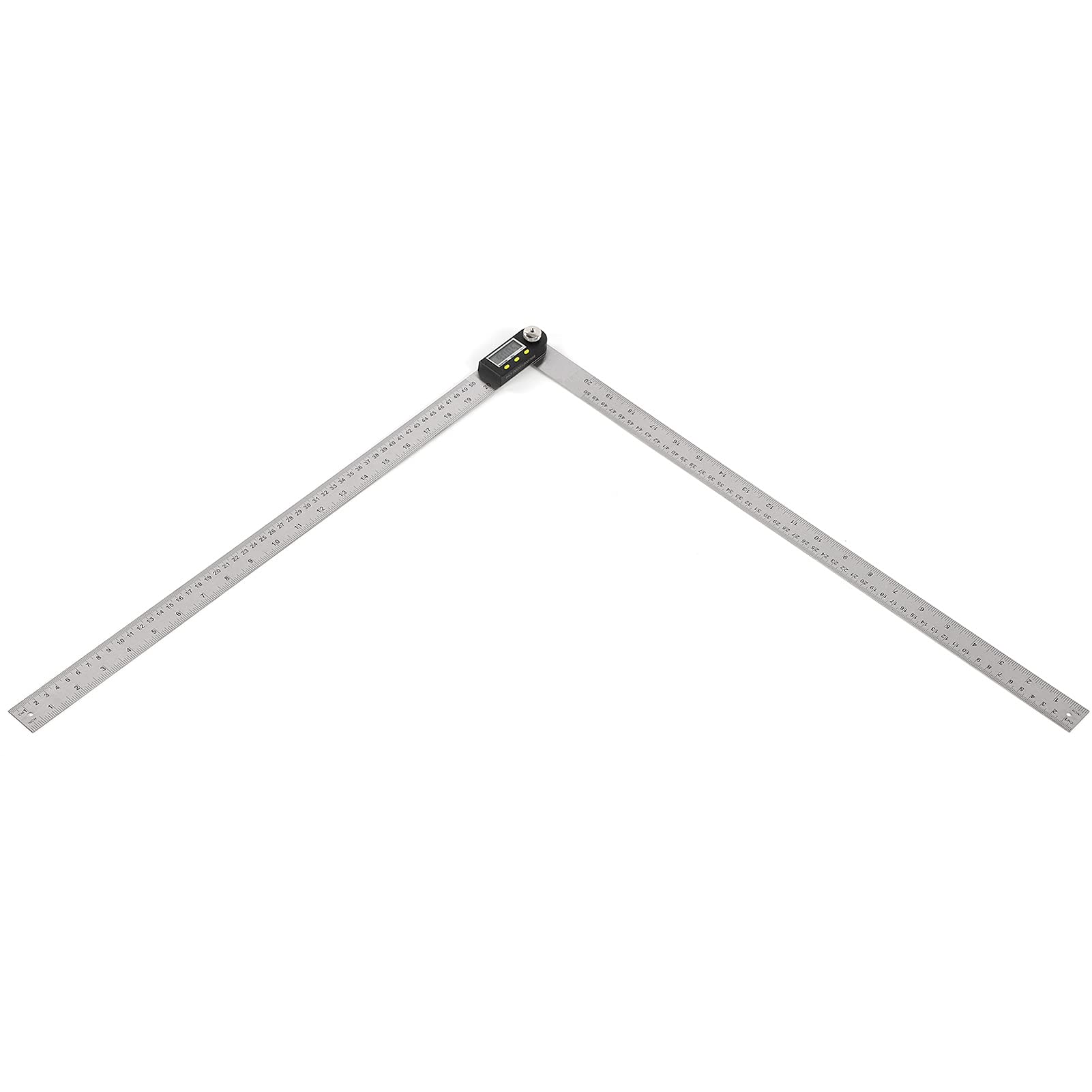 Jiawu Righello Angolare Digitale Goniometro in Acciaio Inossidabile da 500 Mm con Display LCD, Campo di Misurazione 0-360° Strumento Cercatore Angolare Digitale per la Lavorazione del Legno con Ampio
