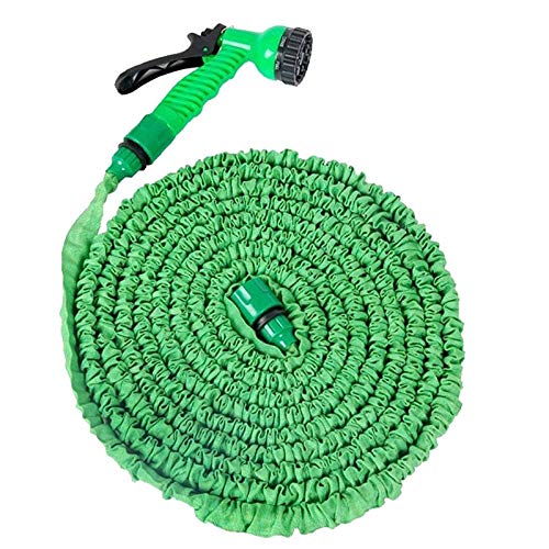 Expandable Garden Pipes Water Pipe Flexi Pipe with Muti Function Spray Gun for Garden, Flexible Anti-Leakage Lightweight Easy Storage Soft Pipe (150FT)