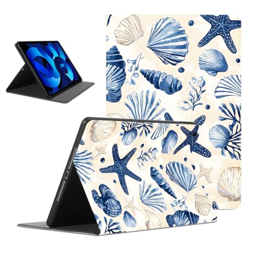 Housse iPad Air 5 et 4 pour le bureau et les vacances - Look estival pastel unique