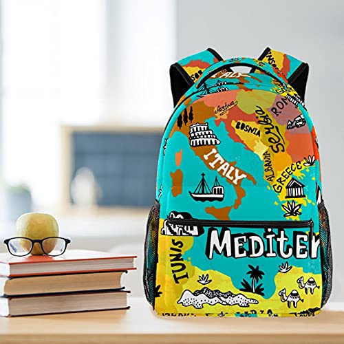 Sac à dos voyage Méditerranée enfants imperméable et ergonomique