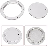 Vista 3 de Placa de inspección de acero inoxidable de grado 316, cubierta redonda de escotilla de acceso de barco de 6 pulgadas, placa de cubierta/escotilla