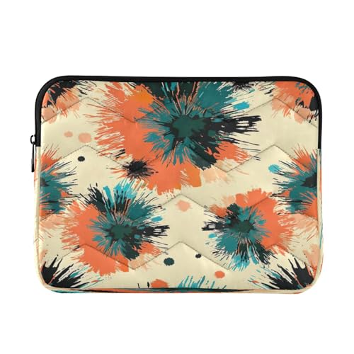 Funda para portátil 13-14 pulgadas impermeable patrón naranja