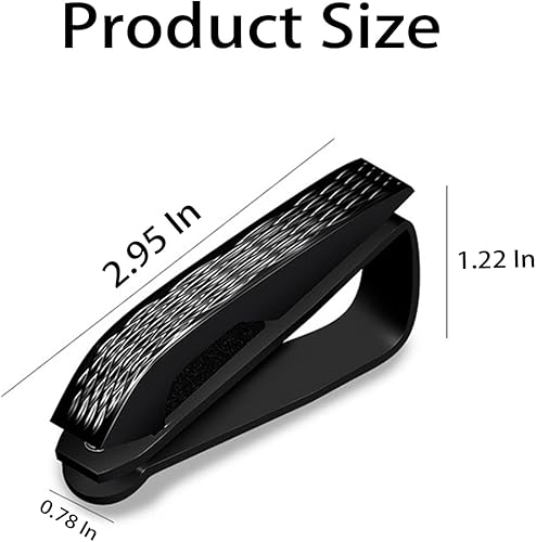 Miniatura 2 de AICEL Soporte para lentes para visera solar de automóvil, gancho para gafas de sol para mujeres y niñas, soporte multifuncional portátil para
