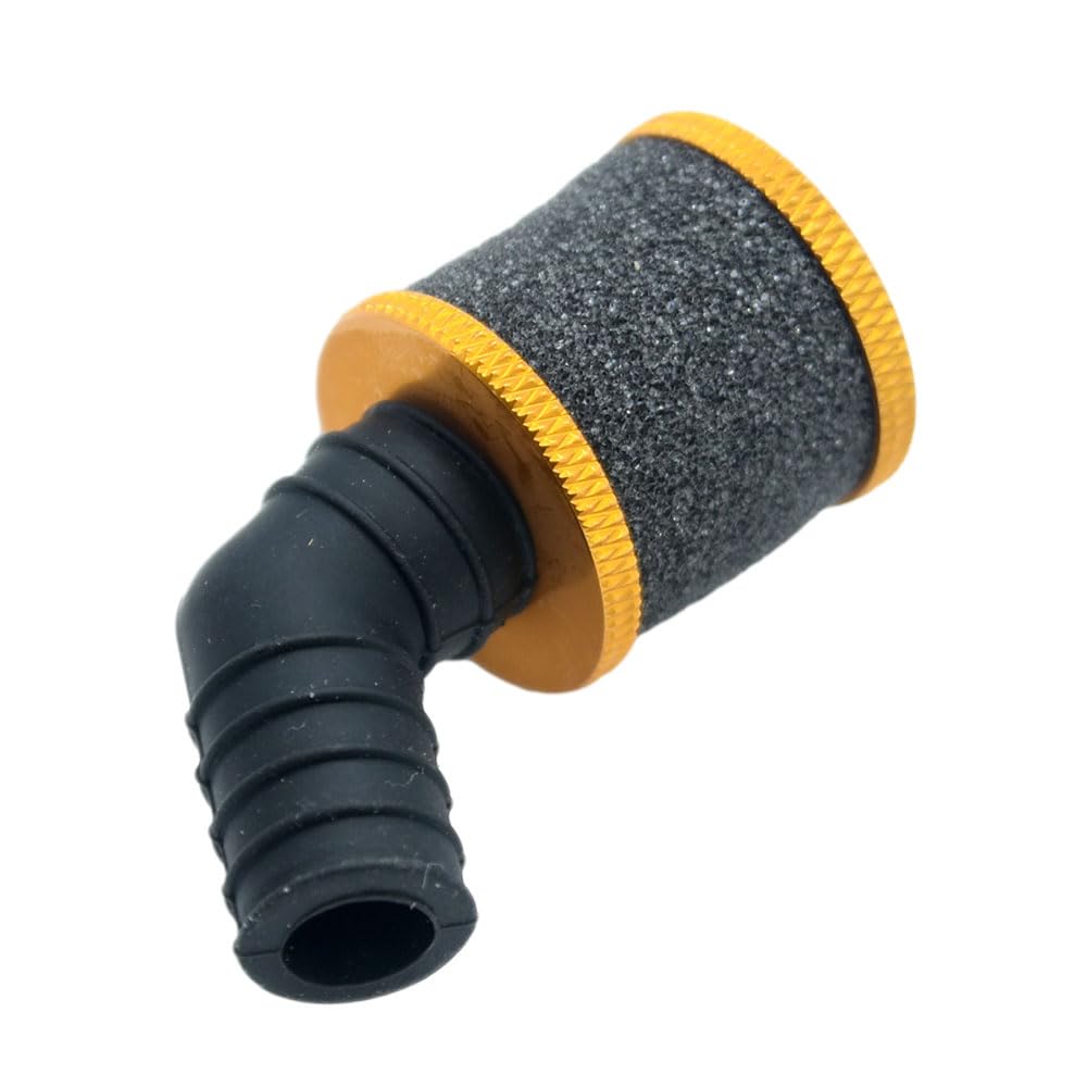 Titanium Color Aluminum 1/10 Air Filter for Nitro Power RC Buggy Car Truck (Golden)