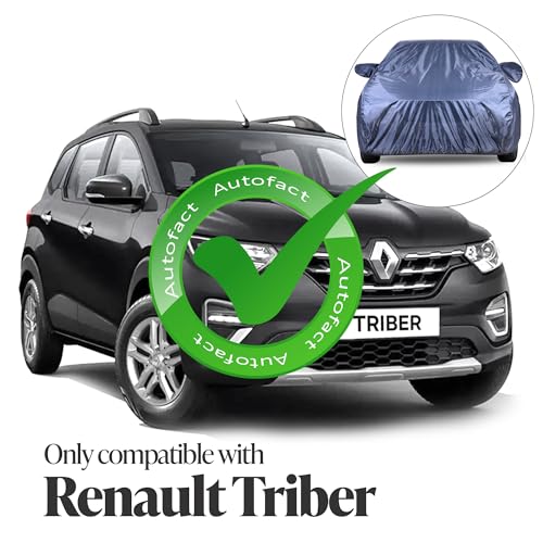 Image of Autofact Premium Car Cover for Triber | All Weather Water-Resistant Full Body Car Cover | Light-Weight Triple-Stitched Outdoor Shield with UV Protection, Dustproof & Heat-Resistant