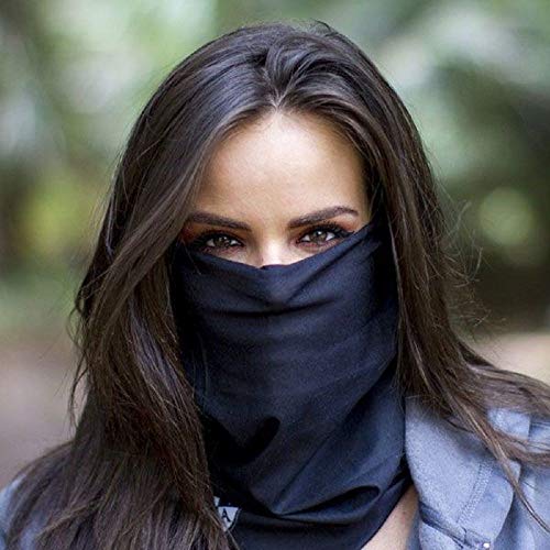 Bandana Balaclava Máscara Ninja Proteção Face Shield Microfibra Sem Costura Respirável Resistente Le