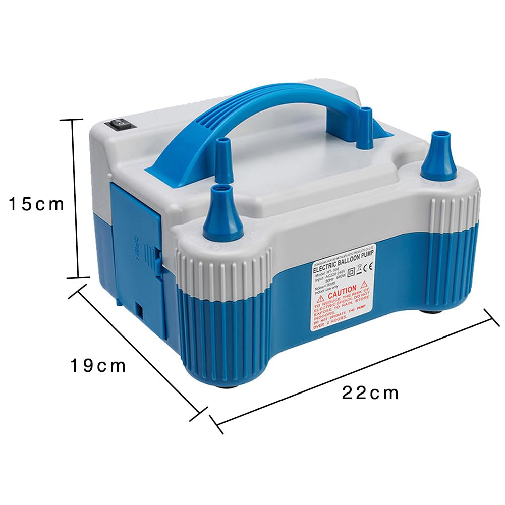 Pompa elettrica per palloncini - Gonfiatore portatile da 22 x 19 x 15 cm, materiale ABS