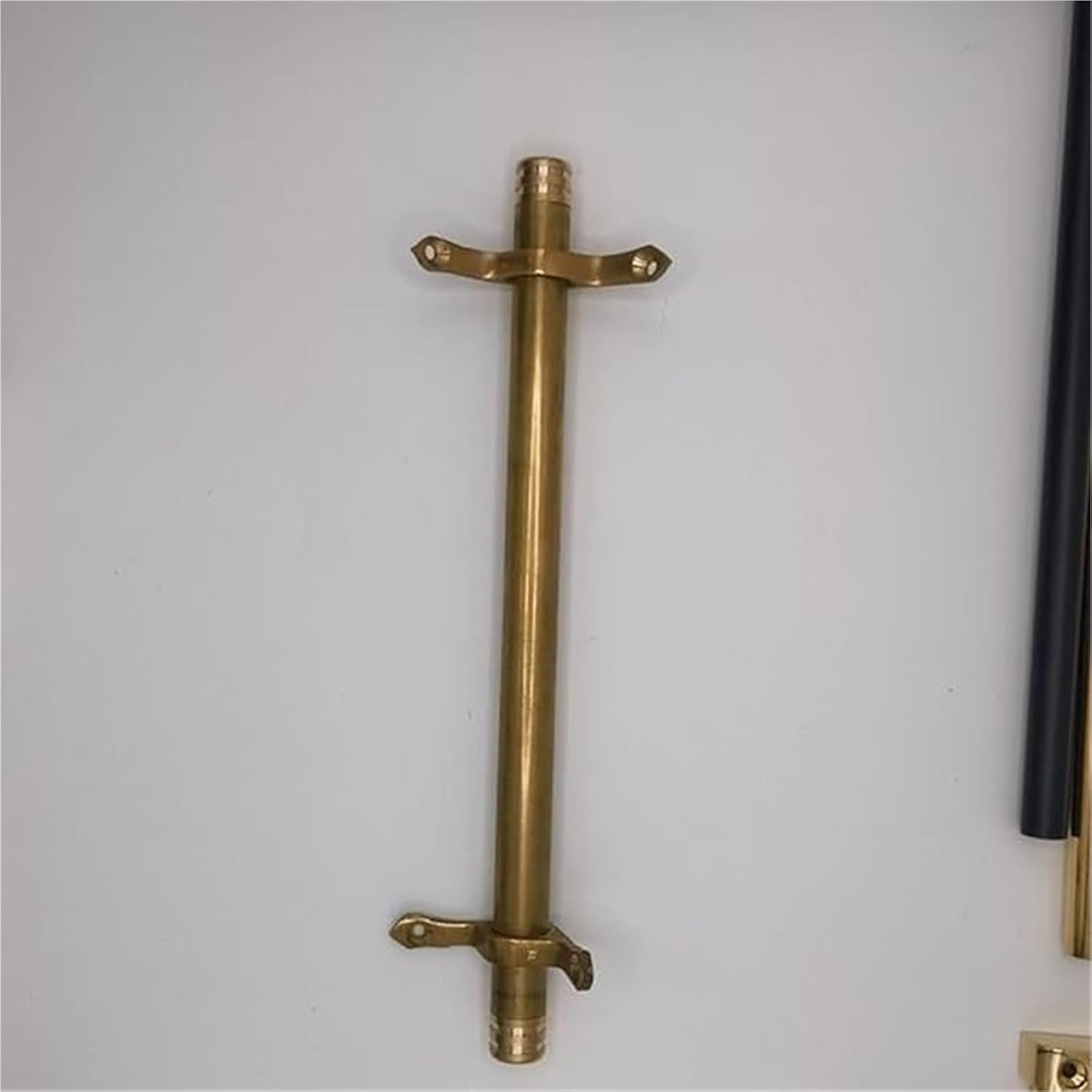 Commercial Home Staircase Carpet Runner Holder Bracket Hardware, 48" 44" 40" 38" 36" 34" 28" Gold, Long Stair Runner Rods Antique Brass, for Villa Office Commercial Space(12pcs,112 cm (44 in))
