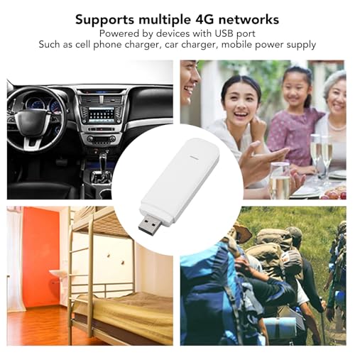 Image of 4G LTE USB Portable Router, 150Mbps USB Modem Router with SIM Card Slot, Portable Travel Hotspot, Support 10 Users, for Tablets, Laptops, Cell Phones