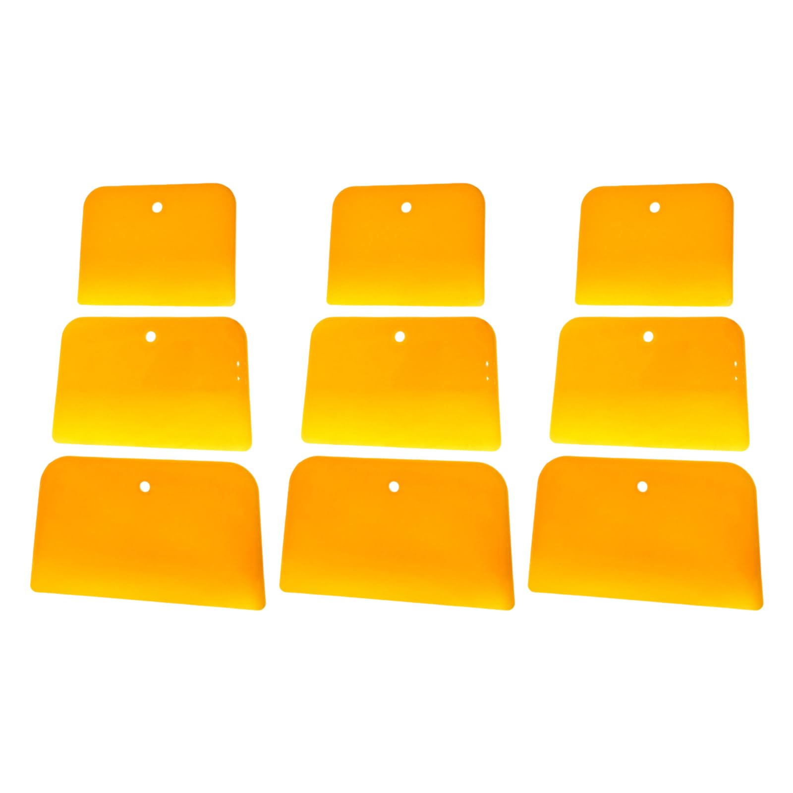 Rgybao Automotive Body Filler Spreaders Set Of 9 Pp Scrapers Multisize Set For Putty And Adhesive Application Tool Car Wrap Scrapers