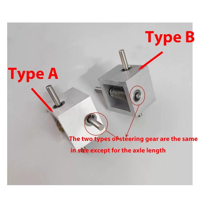 Mechanical Steering 1pcs Worm Gear Commutation Gearbox 1:30 Transmission 90 Degree Right Angle Reversing Gearbox 8mm Shaft Steering Gearbox Direction Transmission
