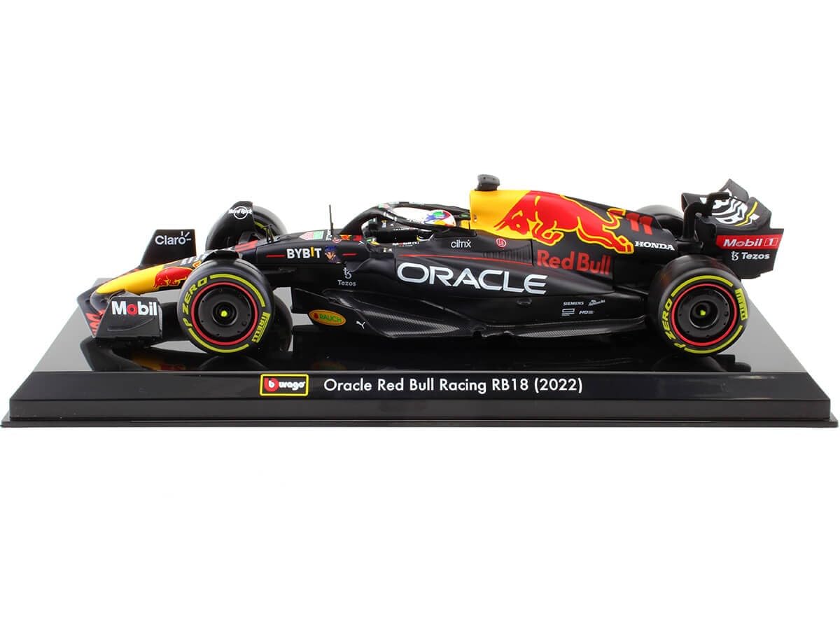 Kompatybilny z Red Bull Racing F1 RB18 Team Oracle Nº11 Sergio Perez 1:24 Bburago 18-28026P