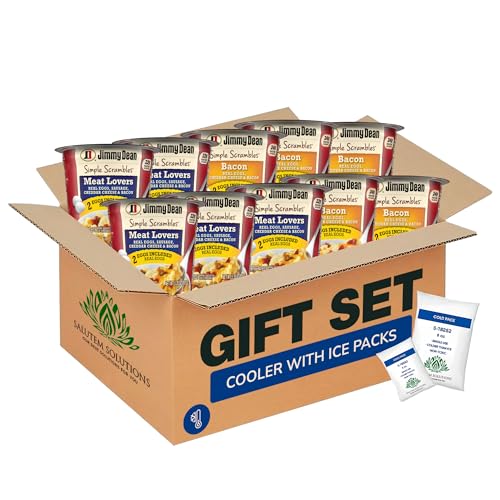 Salutem Vita – Simple Scrambles Meat Lovers and Bacon Quick Breakfast Cups, Gift Set – Pack of 10